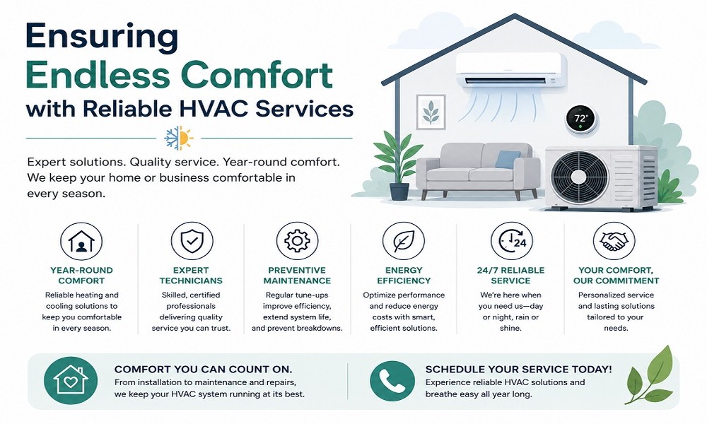 Ensuring Endless Comfort with Reliable HVAC Services